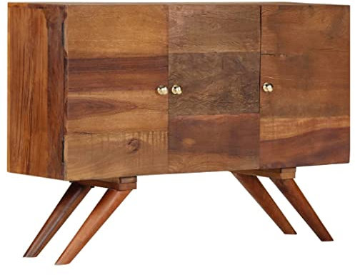 Willood Sideboard Recyceltes Massivholz Beistellschrank Flur Kommode Anrichte Braun 110 x 30 x 75 cm