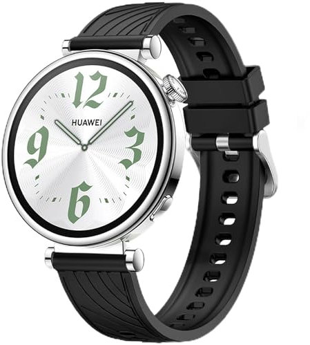 OUTPUTBT 18mm Armband für HUAWEI Watch GT 4 41mm Original Uhrenarmband für Watch GT 5 41mm/HUAKUA/Cloudpoem Silikon Ersatzarmband für Nemheng/ECOSOON/Garmin Venu 3S/Vivoactive 4s/Forerunner 265S/255S