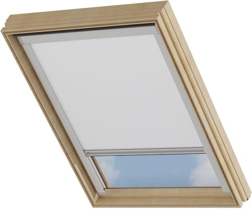 Cocoon Store Occultant M04 Rideau Thermique - Store pour Fenetre de Toit - Isolant Thermique - Blanc