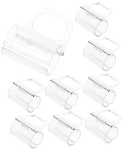 Alipis 30stücke Transparente Rolloschalter Mit Griffen Für Stangen Langlebig Und Installieren Geeignet Für Verschiedene Und Fensterdekoration