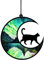 Weihnachtstier-Ornament, schwarze Katze, Ornamente für Weihnachtsbaum, Katzen-Weihnachtsdekoration, Baumschmuck, Weihnachtsbaumschmuck, Topper-Dekorationen, schwarze Katzengeschenke für