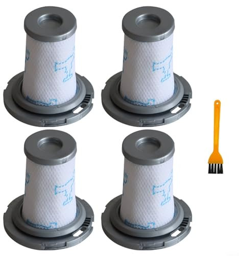 FUANA 4 filtri di ricambio con spazzola per la pulizia per X-Pert 6.60 Rh6821, Rh6837, Rh6838, Rh6839, Rh6877, kit di filtri di ricambio