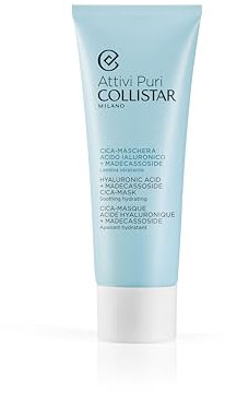 Collistar Attivi Puri Cica-Maschera, Maschera Viso Acido Ialuronico e Madecassoside, Lenitiva e Idratante, Ripara Pelle Sensibile, Texture Cremosa, 30 Utilizzi, 75 ml