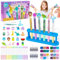 Kazzley Stifte Selber Machen Set, 20 Stifte Set mit 68+ Zubehör,Bastelset Kinder ab 6 Jahre,Personalisierte Stift Herstellen,Kindergeburtstag Basteln Spielzeug Geschenke für 5-12 Jahre Mädchen Junge