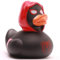 Duckshop I Superhelden Badeenten I Quietscheente I Quietscheentchen - Verschiedene Varianten (Badeente Black Spidy- rot)