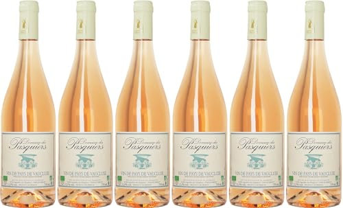 Domaine des Pasquiers Vin de Pays de Vaucluse IGP rosé 2024 Trocken Bio (6 x 0.75 l)
