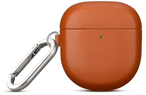 LOPIE Handmade Leather Case for Bose QuietComfort Ultra 2 Earbuds 2025 / Quiet Comfort Ultra Earbuds/QuietComfort Earbud II, Top Grain Leather, Protective Hard Shell Cover with Keychain - Brown