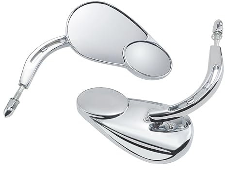 Motorrad Rückspiegel Motorrad Hinten Seite Spiegel Rückspiegel Für Road King Touring Sportster 883 Dyna Softail Bobber Chopper Street Glide