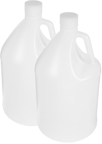 ABOOFAN 2pièces Bidons Plastique Avec Couvercles Étanches Bouteilles Vides Pour Lait Jus Eau Brocs Maniables Hdpe Stockage Sécurisé Et Anti-fuite