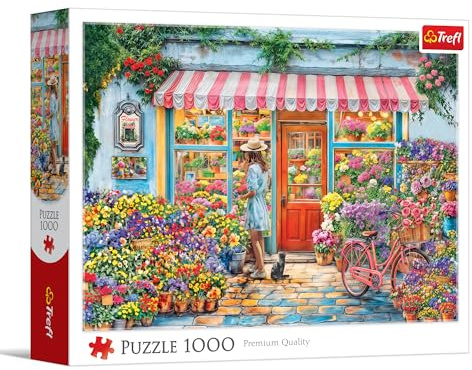 Trefl - Puzzle 1000 Teile, Blumenladen, Klassische Puzzles,