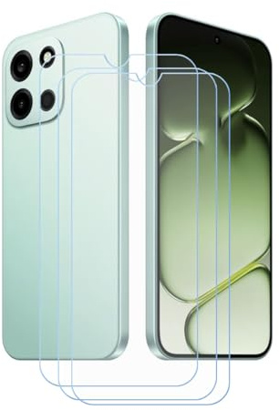 LCEHTOGYE Verre Trempé pour OnePlus Turbo 6, 3 Pièces Protection écran sans Bulles, HD Vitre Protecteur, Verre trempé 9H de dureté Film Protecteur (6,78)
