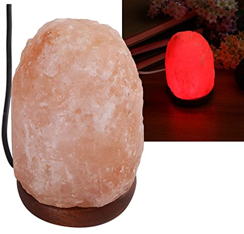 Cryfokt Lampe LED Colorée en Cristal de Sel, Alimentation USB, Lumière Naturelle de Paysage pour Décoration de Maison Romantique