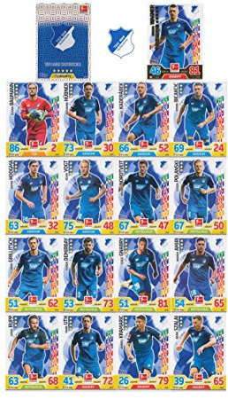 Match Attax Bundesliga 2017 2018 - TSG 1899 Hoffenheim Mannschafts-Set 18 Karten Basiskarten Clubkarte Starspieler - Deutsche Ausgabe