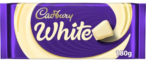 Cadbury Creamy White Chocolate Bar, Smooth & Creamy White Chocolate, 180 g (Pack of 1)