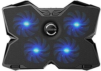 Jia Hu 1 PC Gaming Laptop Enfriador Pad 4 ventiladores Slim Fan Cooler USB Laptops Stand