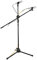Rockville GIGSTAND DUAL Microphone Stand with (2) Mic Clips, Detachable Boom Arms, Adjustable Height, Portable Tripod Base, for Musicians and Podcasters