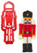 Decora 0255045 AUSSTECHER AUS KUNSTOFF NUSSKNACKER, rot