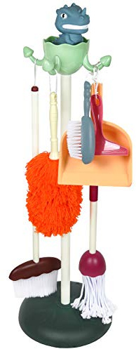 Cleaning Set for Kids & Toddlers with Toy Broom, Mop, Dustpan & Accessories