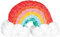 Amscan 244066 - Mini-Pinata Regenbogen, Größe 11,4 x 19 cm, aus Papier, Kinder-Geburtstag, Geschenk, Dekoration, Motto-Party