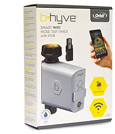 S&M Orbit B-Hyve 94990 - Programador Inteligente de riego con Enchufe Wi-Fi para Grifo de Manguera