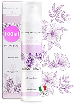AMADERM Instant Beauty 100ml | Hyaluronic Acid Illuminating Eye & Face Cream mit INSTAGRAM FILTER EFFECT | MADE IN ITALY inspired by Korean Skincare