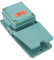Tissting Industrielle Fußschalter, Momentary Schalter 1NO 1NC AC 250V 15A Aluminiumpedal mit rutschfester Oberfläche für Textilgeräte, Schweißgeräte, Drehmaschinen