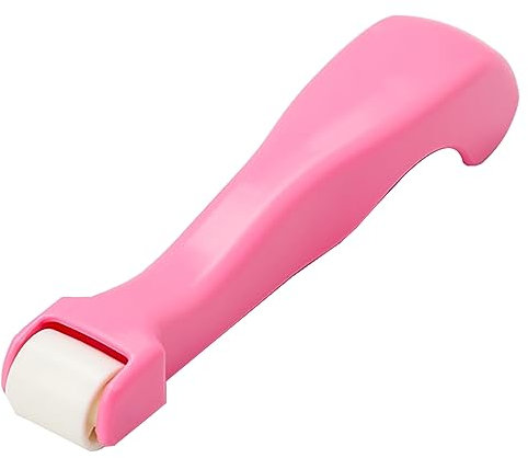 1 x Presswalze, Quilt-Nahtrolle, Handdruckrolle, leicht zu greifen, zum Quilten, Nähen, Drucken, Tinte, Tapeten (rot)