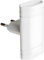 Ladron enchufes Plano (Enchufe Doble) Enchufe Plano Pared Fino. Adaptador Enchufe de 2 Tomas. con Toma Tierra 10A (250 V) .Color Blanco. Ideal para Montaje detrás de Muebles, mobiliario, sofá