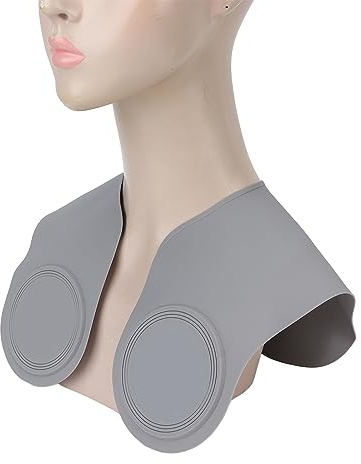 Collar de corte de pelo para peluquería Capa impermeable para tinte Capa protectora de cuello de silicona Accesorio para coloración de cabello Protector de cuello anti-goteo p
