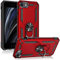 Verco Hybrid Armor Shiel Case für iPhone SE 2020 2022, iPhone 7/8 Hülle, extrem robust mit Magnet Fingerring Halter Handyhülle für iPhone SE [2/3. Generation] Panzerhülle, Rot