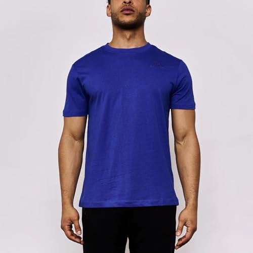 Kappa Cafers Slim tee Men's Stylish and Comfortable Technical T-Shirt, Blue Royal/Blue, 2XL