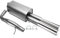 Sportendschalldämpfer Sportauspuff Endschalldämpfer Stahl 2x76mm rund gebördelt mit ABE für A4 Typ 8D B5 - Eintragungsfrei - 1034154