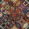HEKO PANELS Stoff Oxford Wasserdichte Meterware Canvas-Stoff Polyester Stoff Zum Nähen Nähstoffe Möbelstoffe Dekostoffe Handwerken Wasserabweisend Blickdicht Mandala Ethnisch 2 Meter 155 x 200 cm