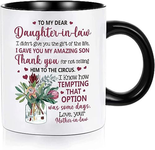 Mewgulfs Daughter in Law Gifts - I Gave You My Amazing Son - 330ml Coffee Mugs for Thanksgiving, Wedding, Christmas/Xmas