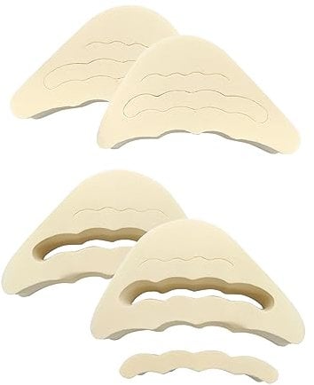 Desenda 4pcs Adjustable Toe Fillers with A Curved Design Shoe Filler Toe Inserts for Shoes Too Big Toe Inserts for Women Men Unisex Pumps Flats Sneakers (Beige)