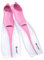 BYYLECL Palmes de plongée avec tuba pour adulte - Poche complète du pied - Palmes de natation - Bout ouvert - Sans sangles - Rose transparent