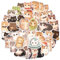Amaxiu Niedliches Kawaii Katzen Aufkleber Set, 50 Stück lustige Cartoon Tier Ästhetik Aufkleber, wasserfest, selbstklebende Vinyl Aufkleber für Scrapbooking, Planer, Tagebücher