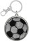 GRUSS & CO Reflektor Motiv Fußball | Runder Anhänger mit Schlüsselring und Karabinerverschluss, Schlüsselanhänger auf Headercard, Reflektoranhänger | Kindergeburtstag, Geschenk, Schulstart | 70138