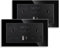 JIMEIDA 2 Pack Black Double Switched Socket 13 Amp Glass Panel with USB-A And Type-C Charging Ports Crystal Wall Outlet Electric Power Socket
