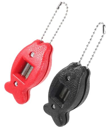BELLIFFY 1 Set Hockey Schlittschuhschärfer Schlittschuh Conditioner Schlittschuhschärfer Schlittschuh Schleifstein Schlüsselanhänger Schlittschuh Klingenschärfwerkzeug