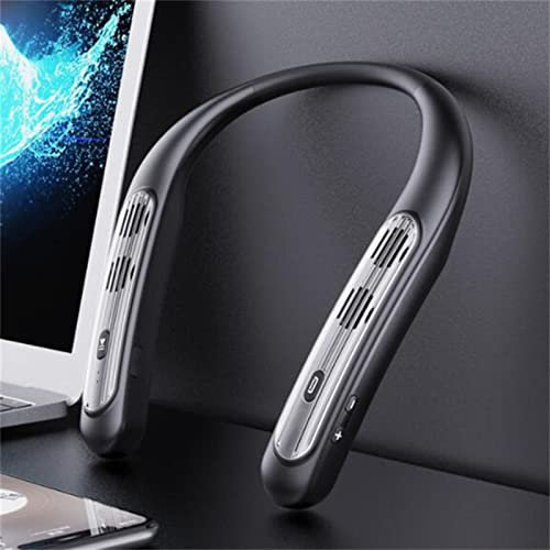 XIKDJ Neck Bluetooth Speaker, Hifi Waterproof Wearable Wireless Neckband, Gaming Surround Sound Bar Stereo Music Box, Outdoor Exercise for Mother.