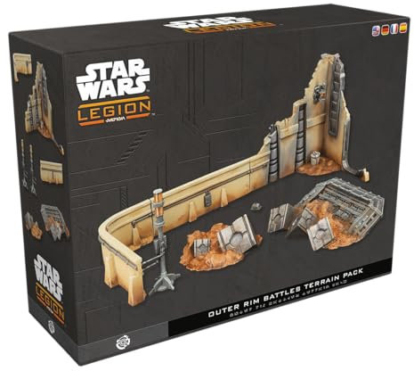 ATOMIC MASS GAMES, Star Wars: Legion – Outer Rim Battles (Schlacht im Outer Rim), Geländeset-Erweiterung, Tabletop, 2 Spieler, ab 14 Jahren, 120-180 Minuten, Deutsch, Mehrsprachig