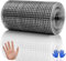 Mbsomnus Grillage Rigide Galvanisé 200 mm x 6,5 m Grillage Anti Rongeur Grillage Fine Maille Grillage a Poule Grillage Cloture pour Maison et Jardin Parterre Surélevé Bloque Souris Combler Lacunes
