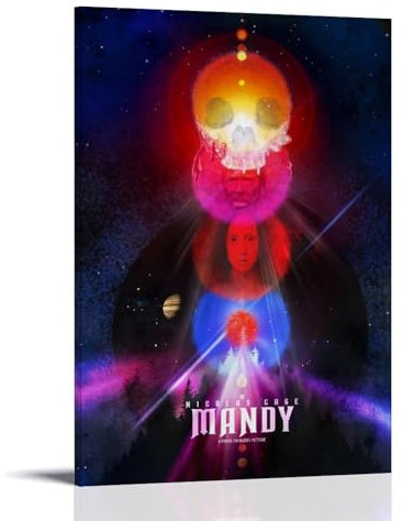 UARJIRUHR Mandy-Poster, Raumdekoration, Leinwand, künstlerisches Poster, Wandkunst, Schlafzimmer-Dekor, Poster für Zimmer, ästhetisch, 50 x 75 cm, Rahmenstil