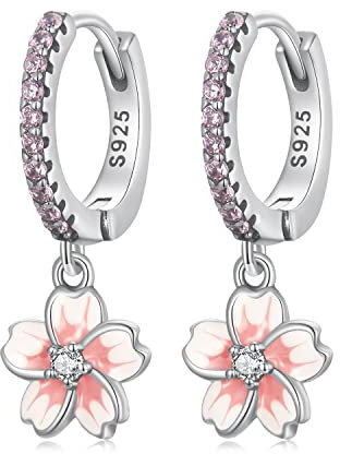 Orecchini Fiori di Ciliegio Orecchini in Argento Sterling 925