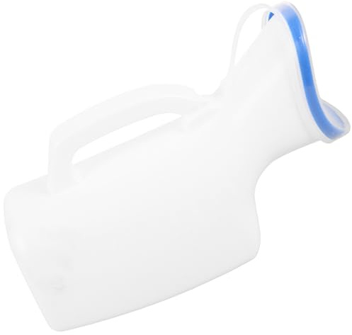 Uonlytech Urinale Portatile per Donna in Plastica Bianca Riutilizzabile, Contenitore per Urina da Viaggio per Trekking e Montagna, Adatto Anziani e Colore Casuale