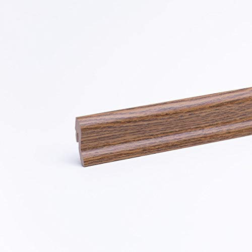 Sockelleiste - Fußleiste 40 x 22 x 2.600mm Dekor Eiche Gebeizt