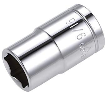 sourcing map 1/2-inch Drive 9/16-inch 6-Point Shallow Socket, Cr-V
