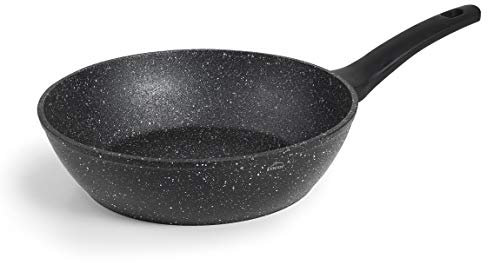LACOR 26838 Sartén honda, Negro, 28 cm