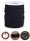 TSKDKIT 0,8 mm, filo elastico per gioielli, filo di gomma per bracciali, colore nero elastico, filo di nylon elastico, per perle, gioielli per artigianato, braccialetti (100 m)